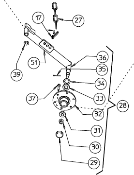 SUPPORT ARM, CENTER WHEEL, FRONT 210.563