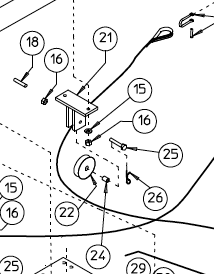 BOLT, CENTER WHEEL KIT 210.627