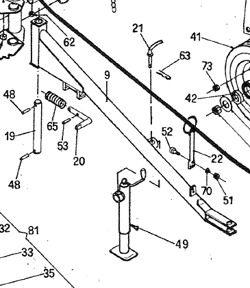 DRAWBAR TR6-9 210.668