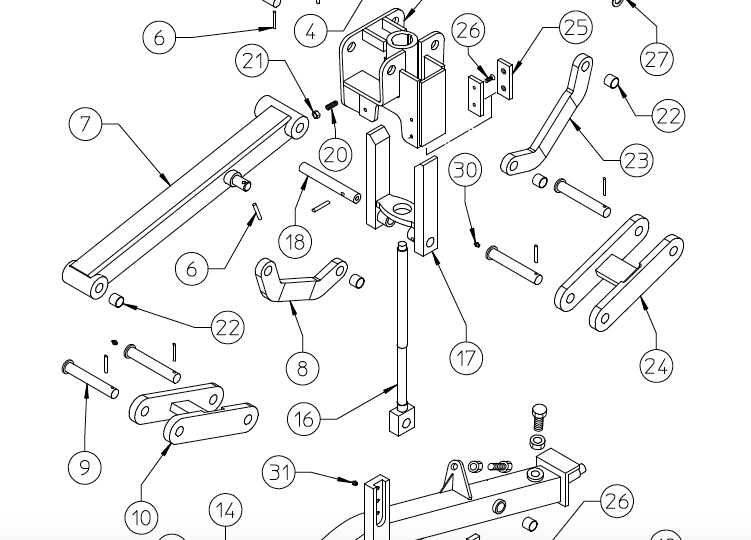 SUPPORT, MAIN FRAME 210.681