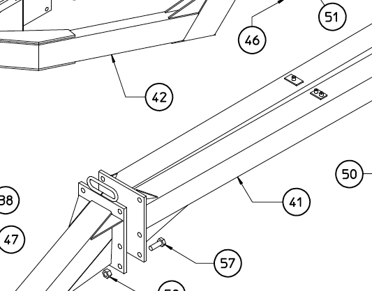 Main frame, MX Rake