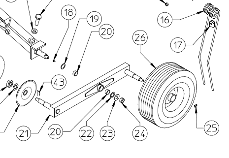 TANDEM WHEEL AXLE 210.941