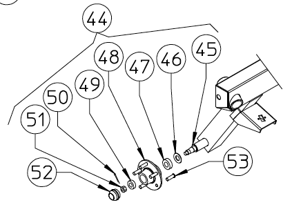 HUB ASSY, Q-RAKE, 215.960