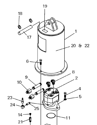 HYDRAULIC MOTOR, X3450 4.46 CID