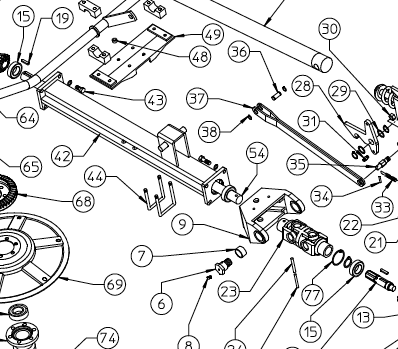 CROSS SHAFT, ST780 220.008