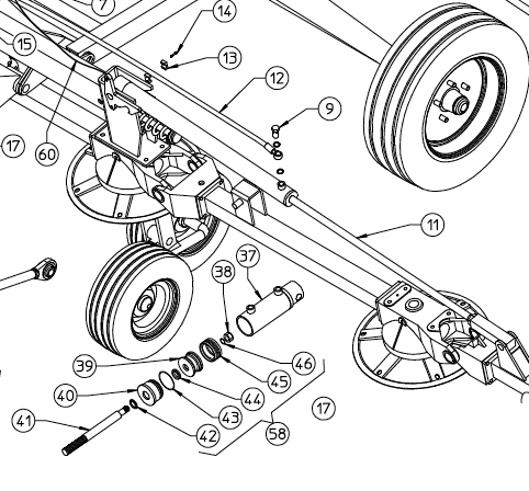 HOSE, ST780H WING 610.860