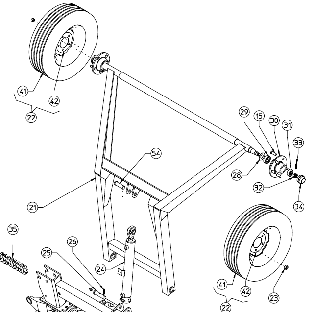 CYLINDER, TRANSPORT FRAME, ST780 220.022