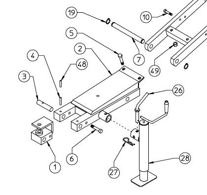 HITCH BRACKET ST780 220.101