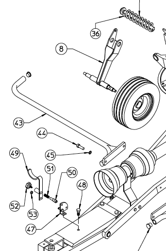 PTO SUPPORT BRACKET 220.395