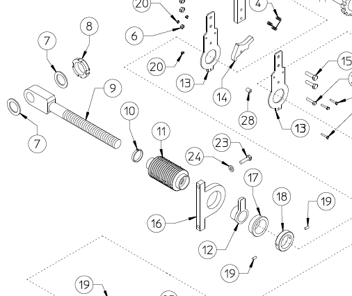 RATCHET LINK TIE ROD, RH 220.193