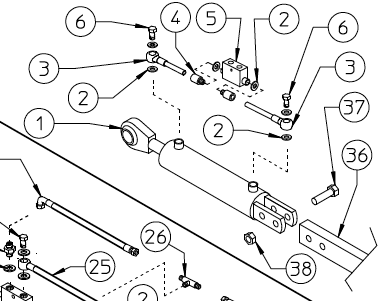 CYLINDER, REAR OPENING KIT 220.227