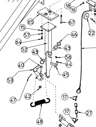 BRACKET, CENTER WHEEL KIT 220.345