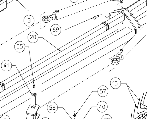 DRAWBAR, CENTER SECTION, MK/18 & MK/20, 220.376