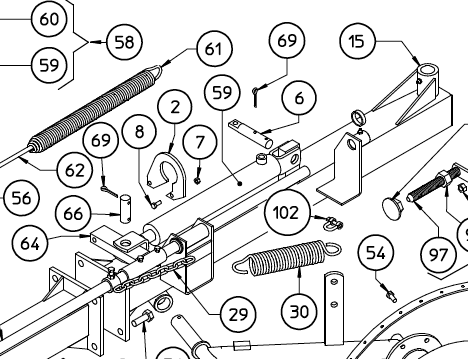 Wheel arm breakdown