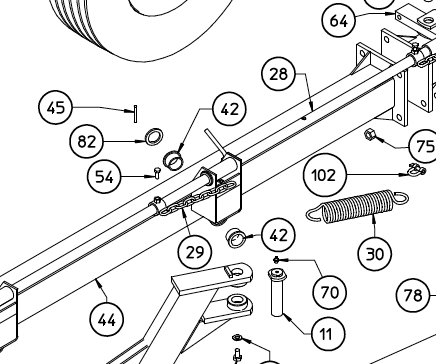 Right hand main beam