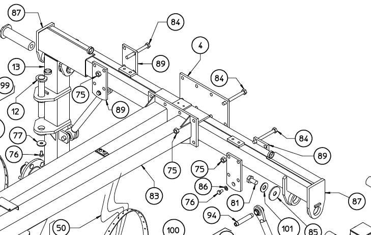 REAR CROSSPIECE, MX 210.891