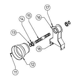 SUPPORT, BEARING HOUSING, INPUT SHAFT 220.636