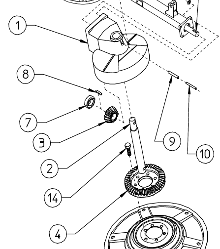 outboard rotor housing