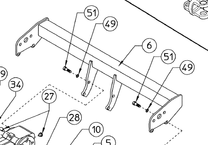 REAR FRAME MEMBER, RT5200, 220.768