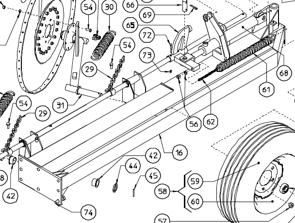 MAIN BEAM, REAR, LEFT HAND, 230.070