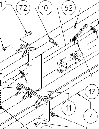 MAIN BEAM, CENTER SECTION, LEFT HAND, 230.072