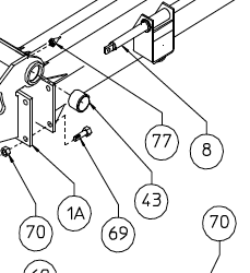 PIVOT BRACKET, MAIN BEAM, 230.081