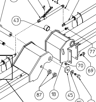 PIVOT BRACKET, LEFT HAND, 230.082