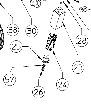 RUBBER BUSHING, Q-RAKE, 230.310