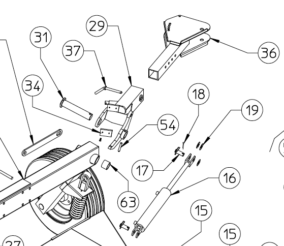 PIVOT ARM, LEFT HAND, Q-RAKE, 230.303