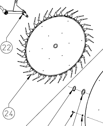 PRO 17 rake wheel