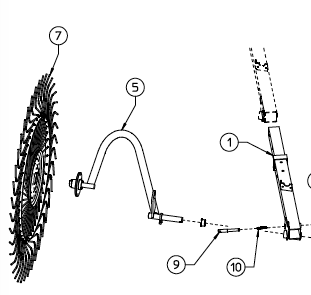 WHEEL ARM, QR10, FRONT RIGHT 230.723