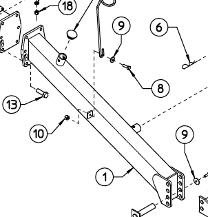 FRONT DRAWBAR, QRAKE, 230.787