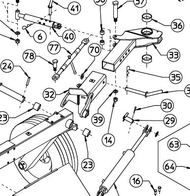 PIVOT ARM, LEFT HAND, 230.810