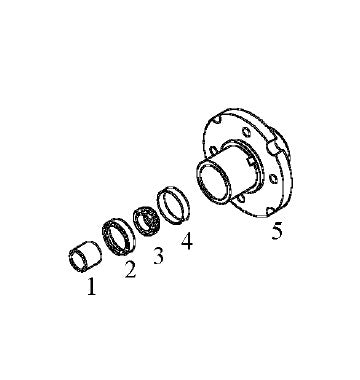 Tail wheel hub assembly