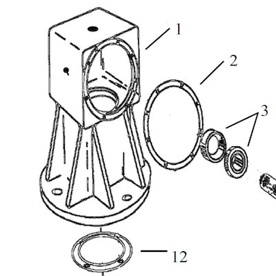 GASKET, INPUT, BROWN 410 SERIES