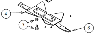 BLADE CARRIER BAR, STUMP JUMPER, 415