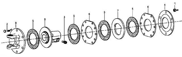 CLUTCH ASSEMBLY, 417 SERIES ROTARY CUTTER