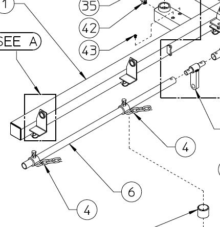 PIPE, FRONT, 250.076