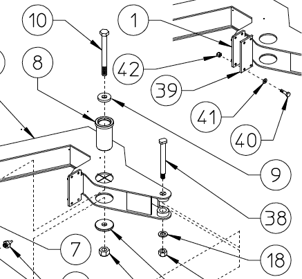 PIN, CYLINDER MOUNTING, 250.087