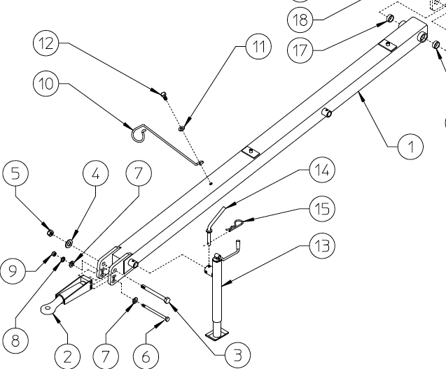 TRACTOR HITCH, TR-S, 230.818