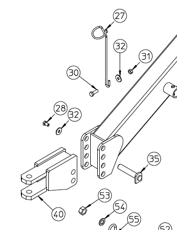 QRX hitch assembly