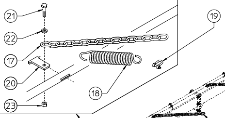 PLATE, CHAIN ATTACHING 250.283