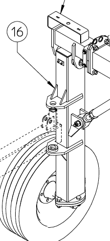 REAR WHEEL SUPPORT, RH 250.284