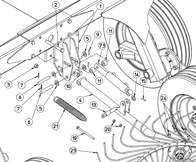 SPECIAL PIN, QRX CENTER WHEEL, 230.379