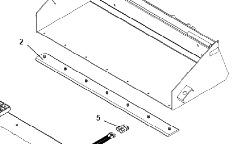 CUTTING EDGE ASSEMBLY, 6' PICKUP BROOM, SB215