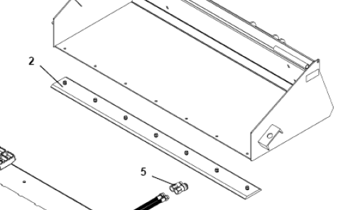 CUTTING EDGE ASSEMBLY, 7' PICKUP BROOM, SB215