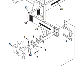 BEARING, WITH COLLAR, SILAGE DEFACER