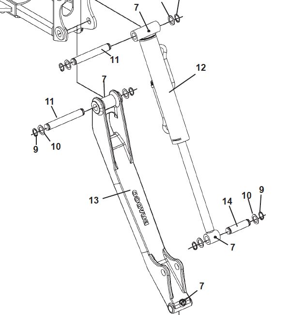 PIVOT PIN, 1.00 x 6.09, STABILIZER