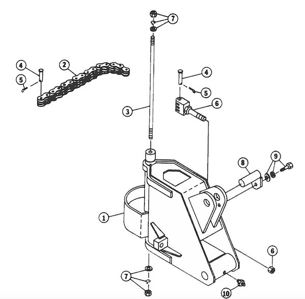 ROD, SWING POST, .50 x 17.75