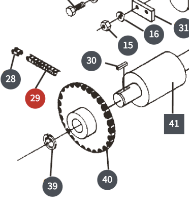 CHAIN ASSEMBLY, 612 TRENCHER